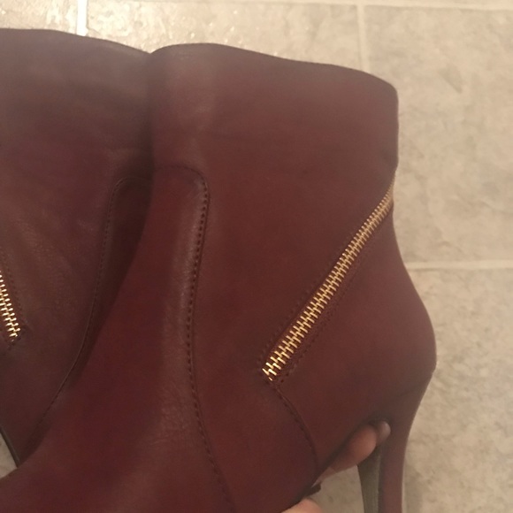 NWOT Sergio Bari burgundy boots Size 7 - Picture 3 of 8